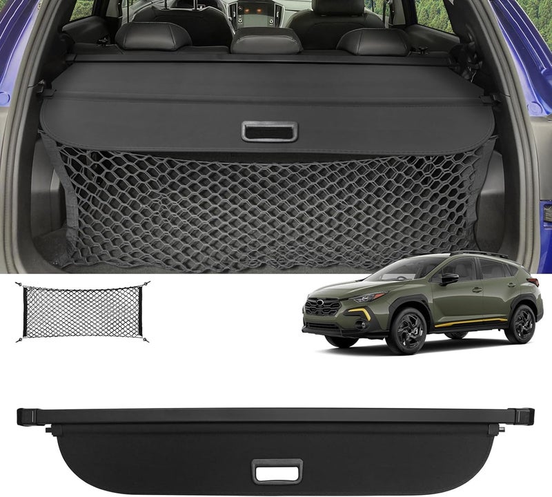 Sze Cargo Cover for 2026 2025 2024 Crosstrek Retractable Trunk Cover Black Rear Trunk Security Cover Shielding Shade Waterproof-New Upgrade - Image 1